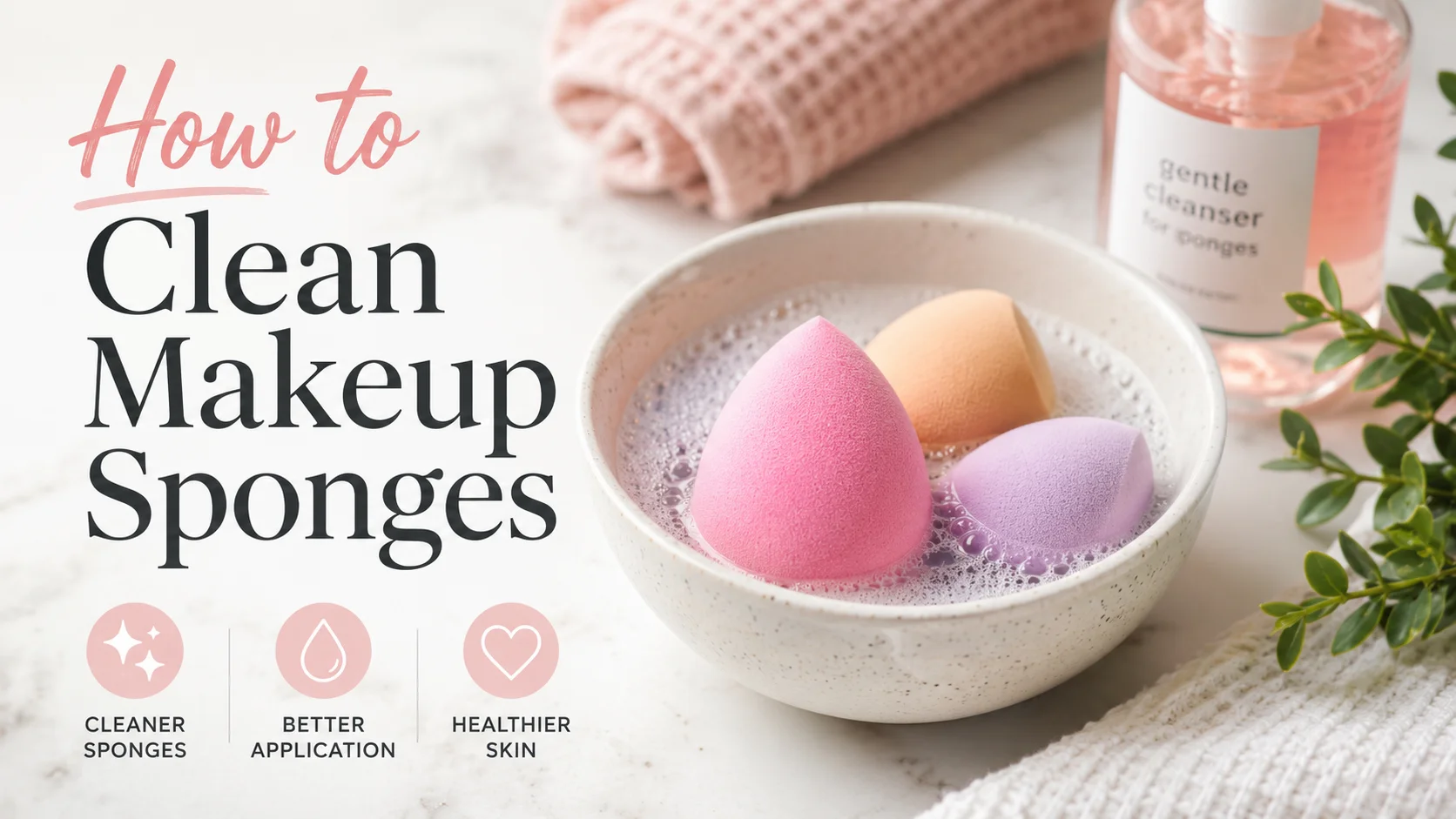 How to Clean Makeup Sponges