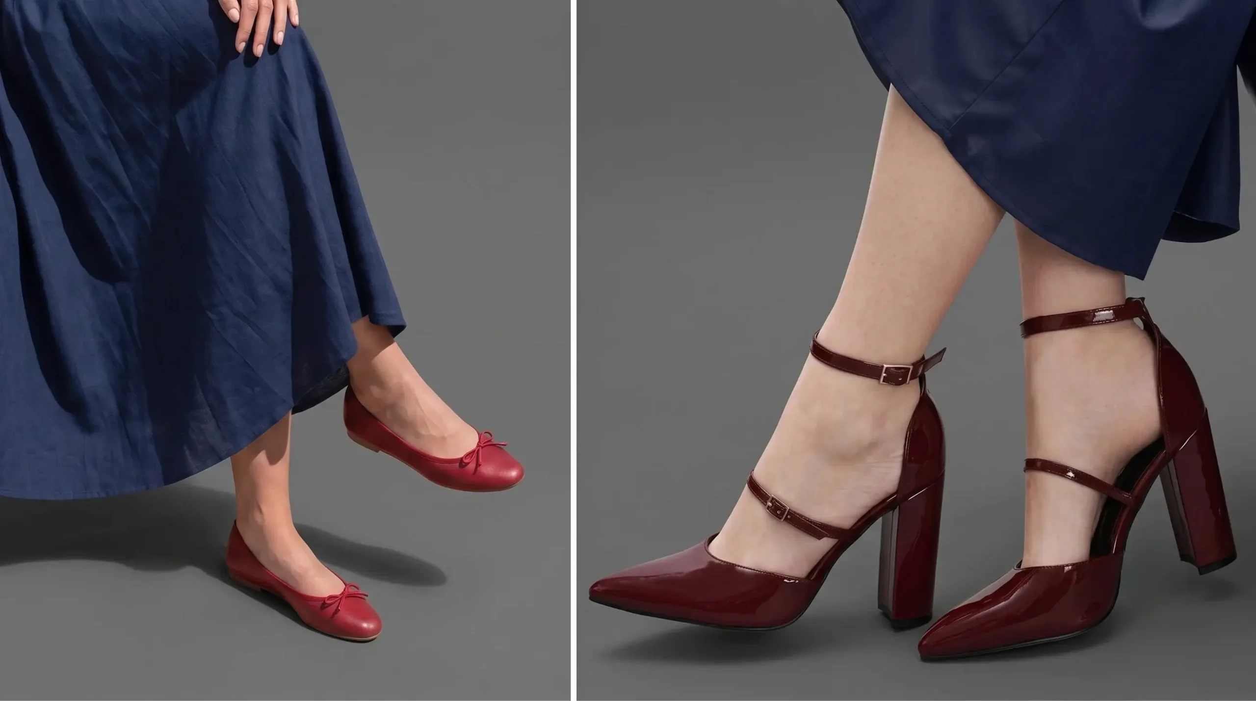 Red or Burgundy Shoes