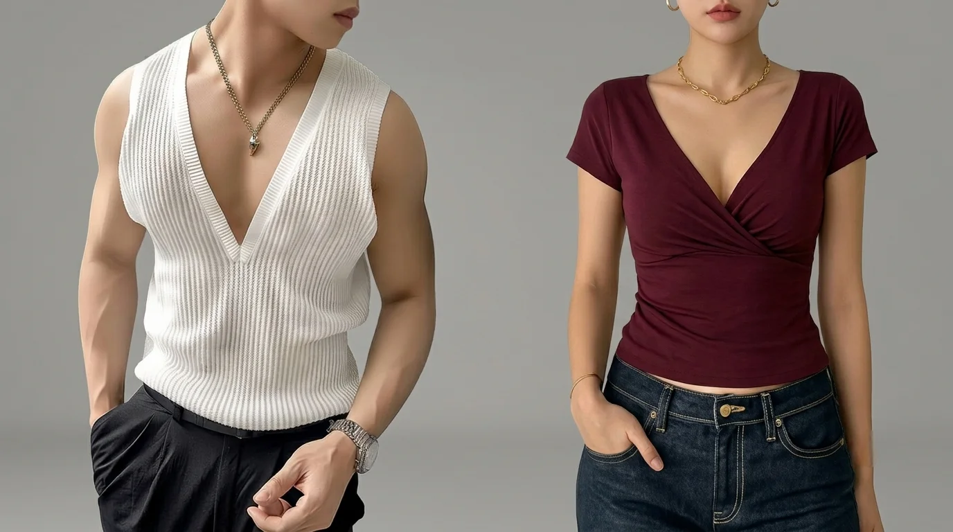 V neckline