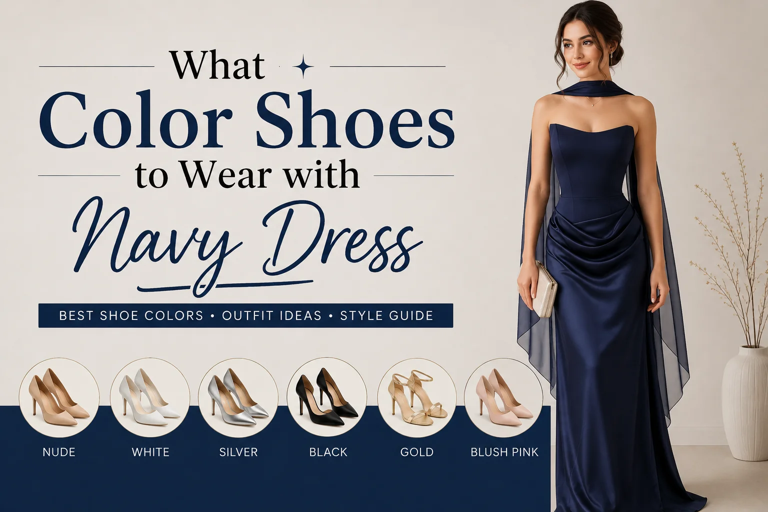 What Color Shoes to Wear with Navy Dress