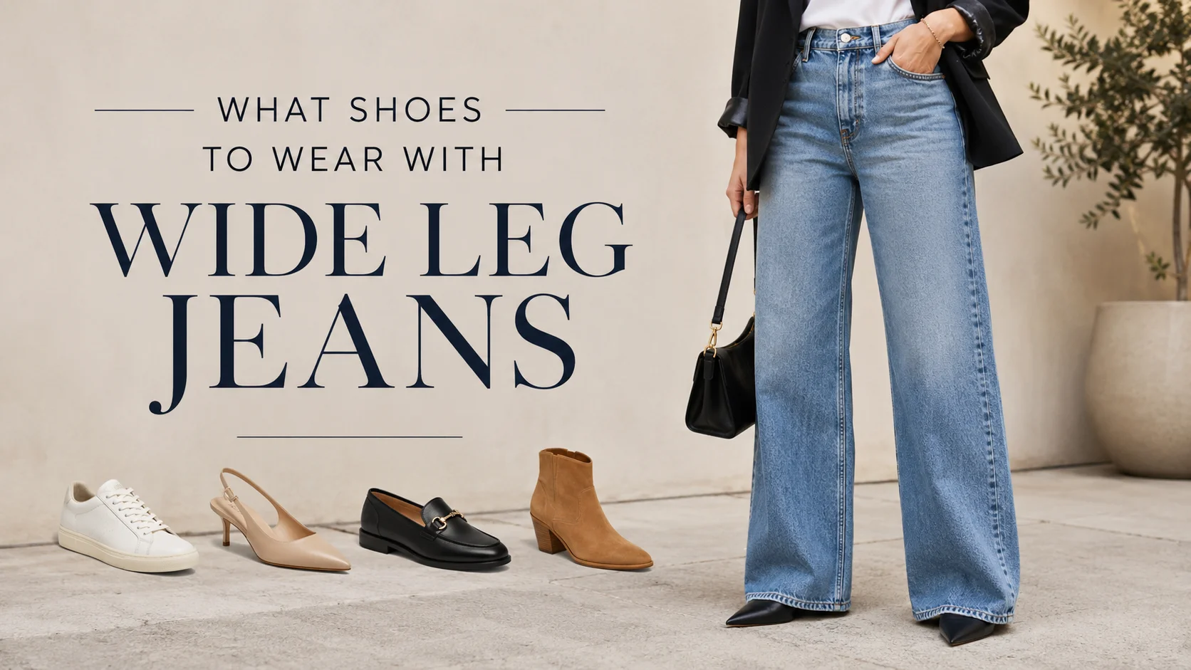 What Shoes to Wear with Wide Leg Jeans