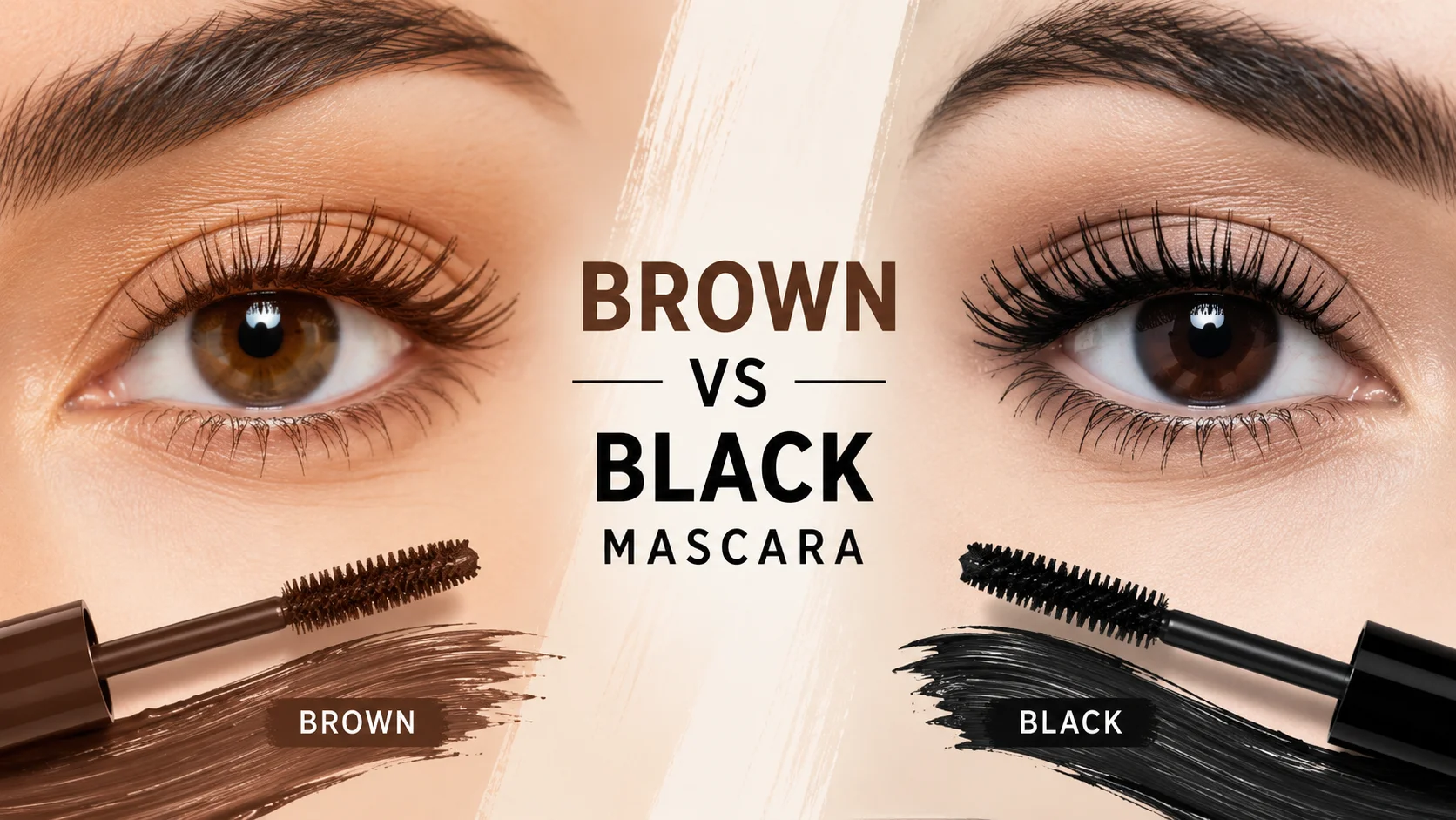 brown vs black mascara