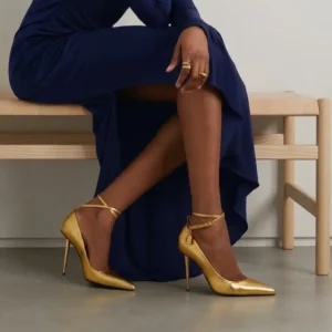 gold shoes